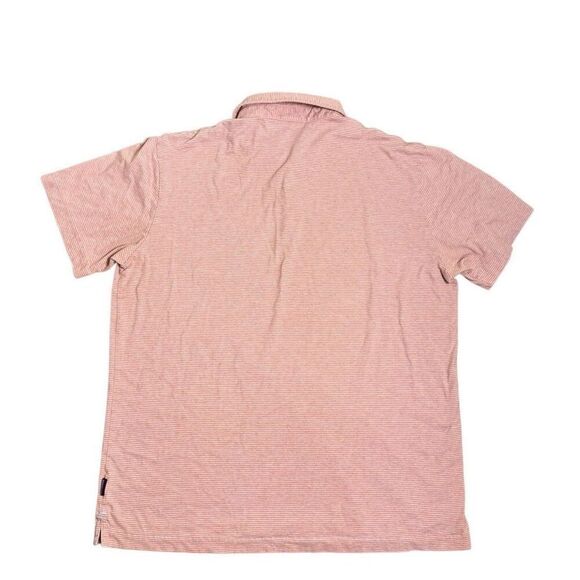 Patagonia Squeaky Clean Polo Shirt Striped Orange Men’s Size Large - Picture 2 of 7